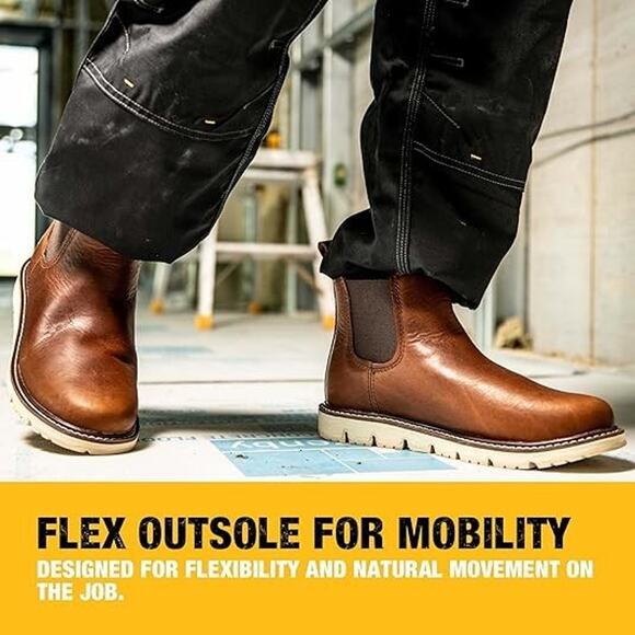 DEWALT Flex Albany 6” Chelsea Work Boots Leather Water Resistant Men 13 NIB - Picture 8 of 9